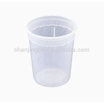 Paquete combinado de Deli Containers, recipientes de almacenamiento de alimentos a prueba de fugas con tapas, libre de BPA Clear Takeout apto para microondas, 8oz, 16oz, 32oz.